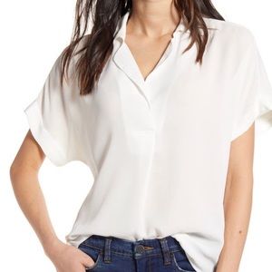 NWOT All in Favor Button Back Top